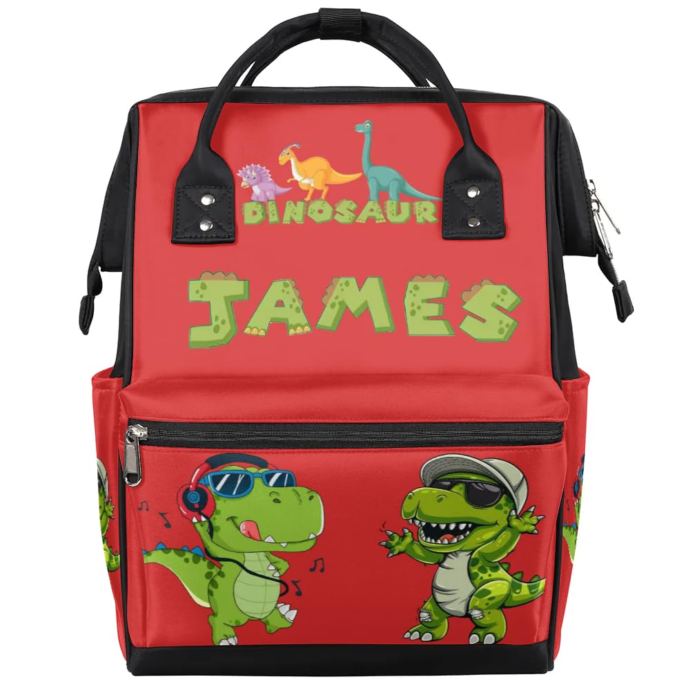 Image of Personalized-Dipaer-Backpack for Baby-Boys Diaper Bag with-Name as Gift-for-Baby Mommy-Backpack