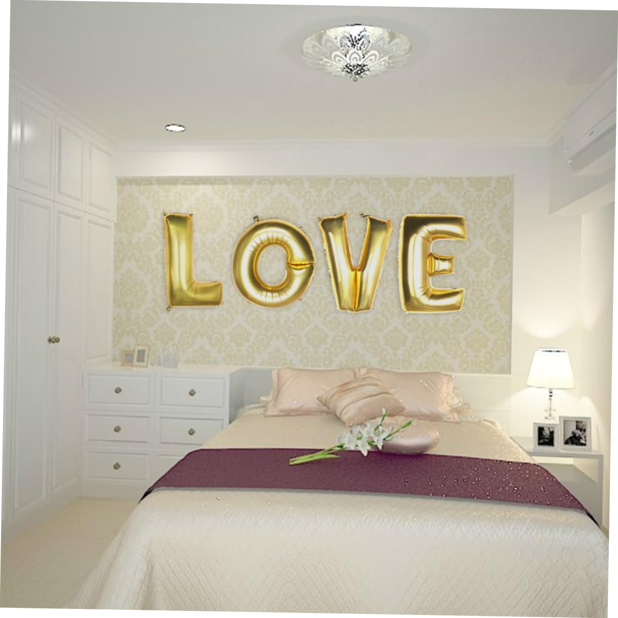 Cabilock 3 Pz palloncino di elio per feste palloncini decorazioni di San decorazione di nozze decorazioni per matrimoni ornamento arredamento amore decorare lo striscione film