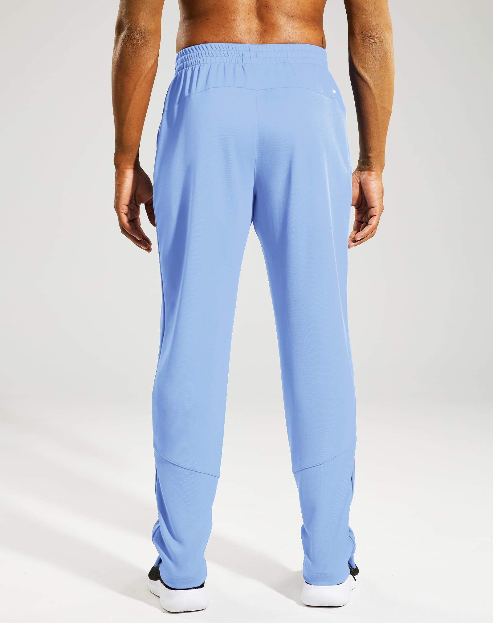 MIER Pantaloni della tuta da uomo con tasche, pantaloni sportivi da allenamento, pantaloni da calcio con cerniera alla caviglia