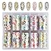 NICENEEDED 10 rouleau D'Autocollants de Transfert de Feuille D'Ongle de Fruits D'Été, 10 Styles Nail Art Stickers Stickers Fruits Motif Autocollants pour Femmes Filles DIY Nail Art (Fruit)
