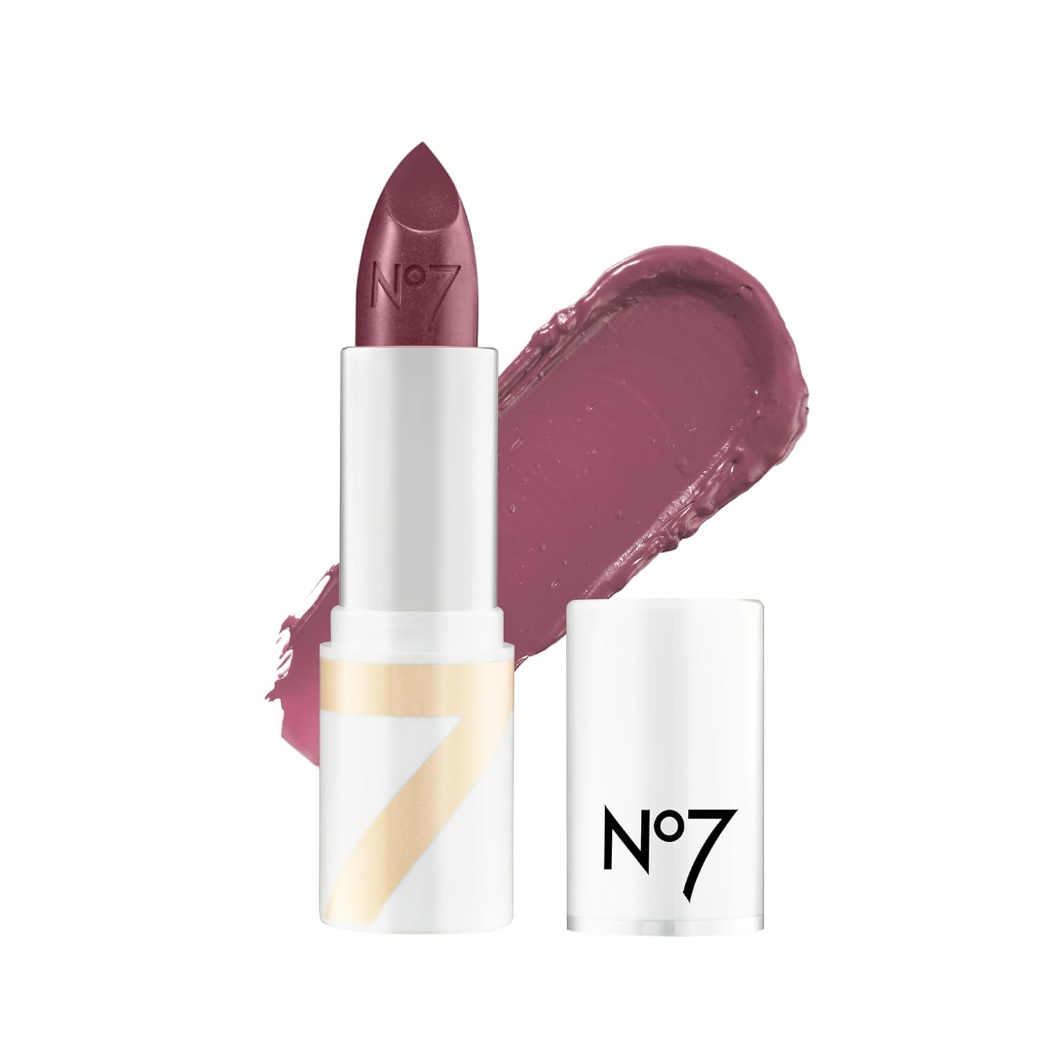 No7 Age Defying Lipstick – Berry Shine – Anti-Aging Makeup – Hydrating Pink Lipstick with Hyaluronic Acid for Plumper, Smoother, Younger Looking Lips Over Time (3.5g)