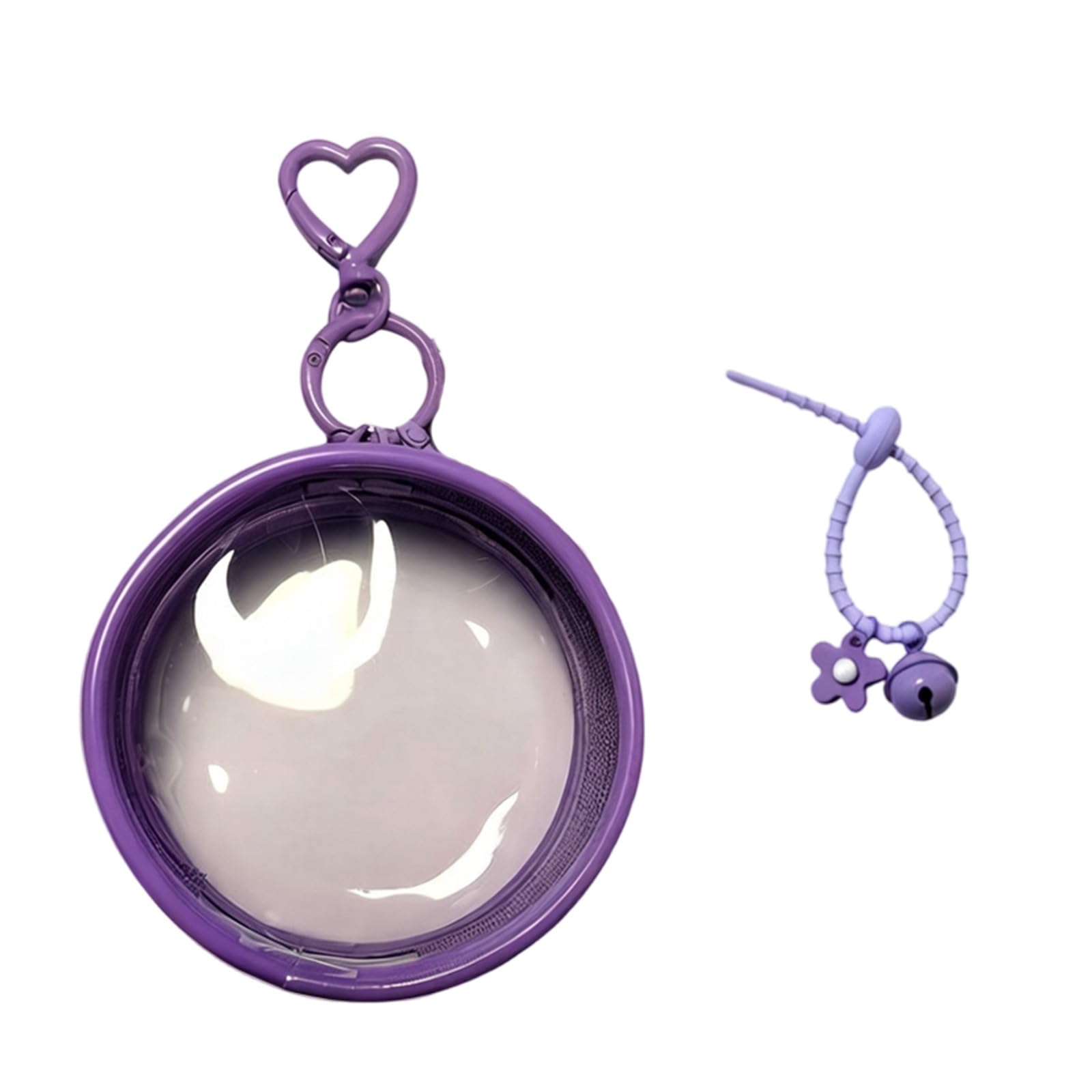 Our Fave Purple Sparkling Fastener Enclosure For Electronic Badges And Doll Storage Made From Strong Pvc Compact Storage Case