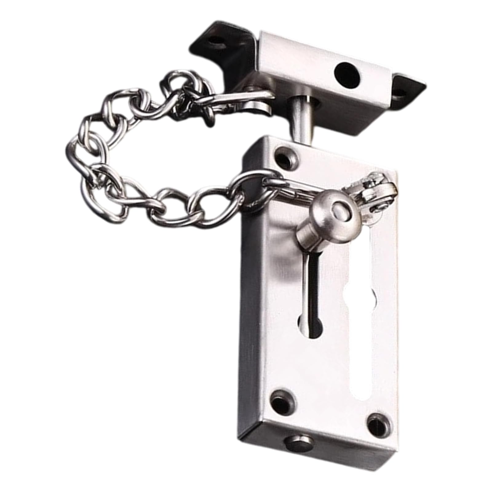 Nucelit Premium Stainless Steel Adjustable Door Chain Easyly Installation Door Security Chain for House Apartment Warehouse Interior Security