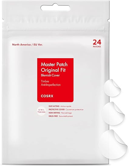 COSRX Acne Master Patch Original Fit - Parches Hidrocoloides Antiacné, 24 Unidades