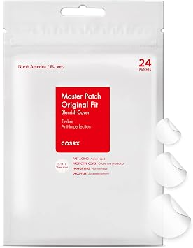 COSRX Master Patch Original Fit 24 yara bandı, 1 yaprak | A.D.F hidrokolloid bandaj | hızlı ve kolay uygulama
