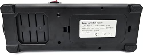 Miniatura 4 de Afilador de cuchillos eléctrico profesional de 4 etapas con abrasivos de diamante, repararestauraafilapule cuchillas