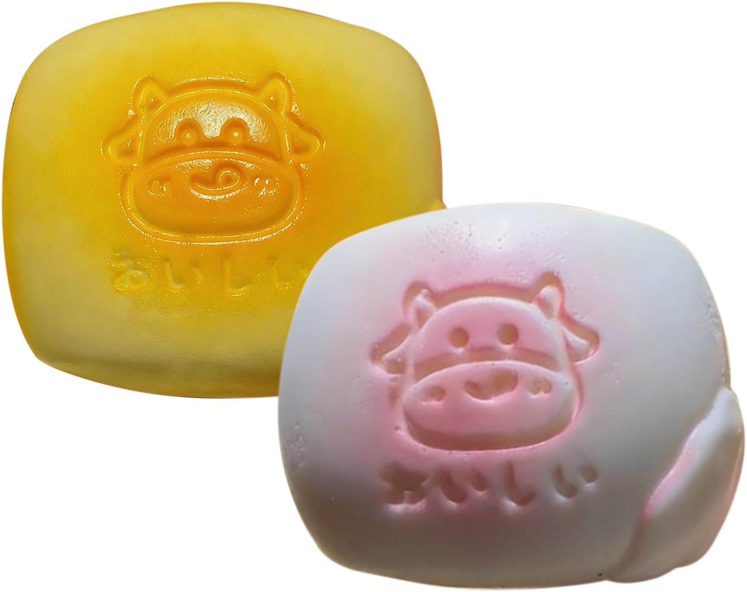 2個セット牛乳ひたしパンスクイーズ 食品級シリコン製 スローライジング 食パン スクイーズ 柔ら 低反発 手作り ストレスボール , ストレス解消 発散 グッズ, 子供 大人 青年 学生 オフィス 学校 教室 通勤 リラックス 勉強のお供に