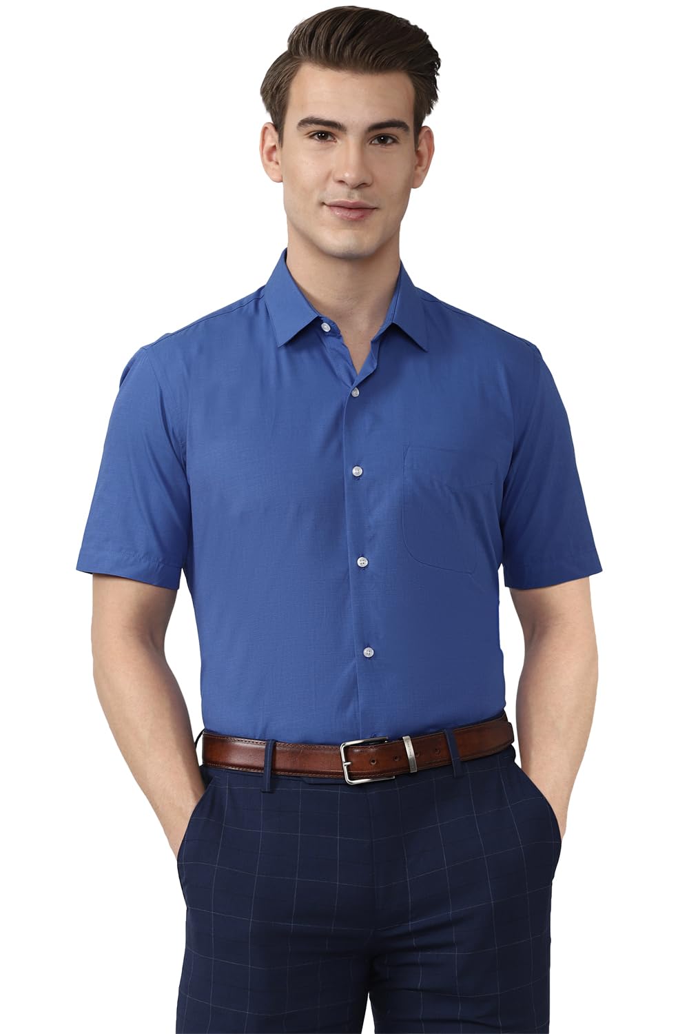 Peter England Men's Cotton Regular Fit Shirt