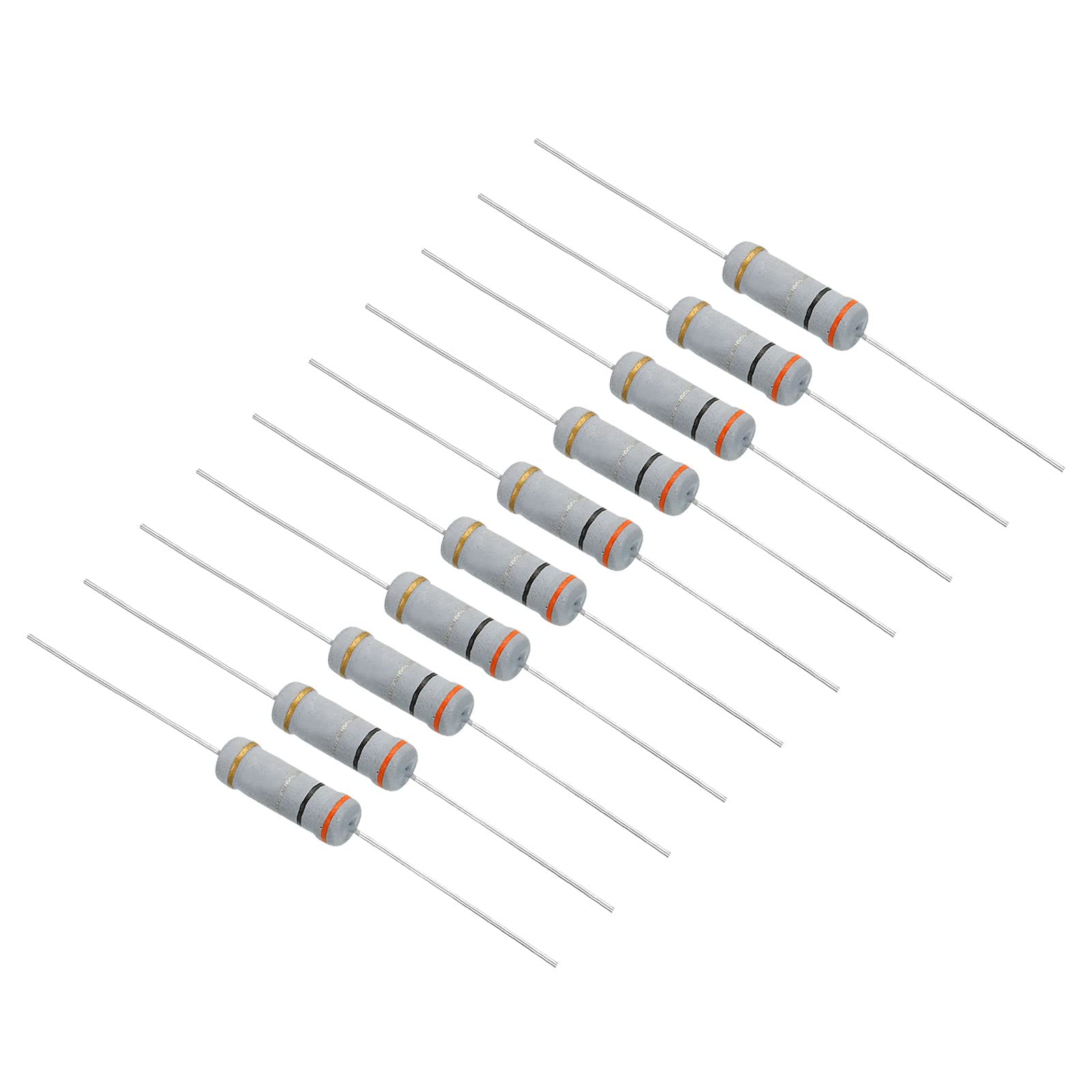 20 Résistances 3W 0.22 Ohm Film Carbone 5% - Axial Pour Projets Électroniques