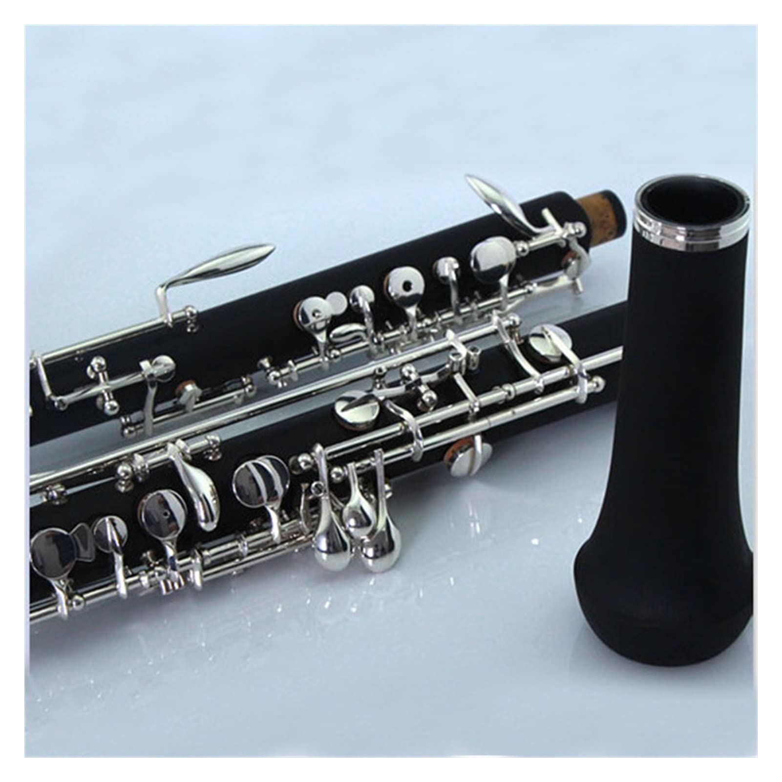 Strumento Oboe C Key Semi-Automatico Bakelite Tube Body Pulsante Placcato Argento Oboe Principiante di Oboe
