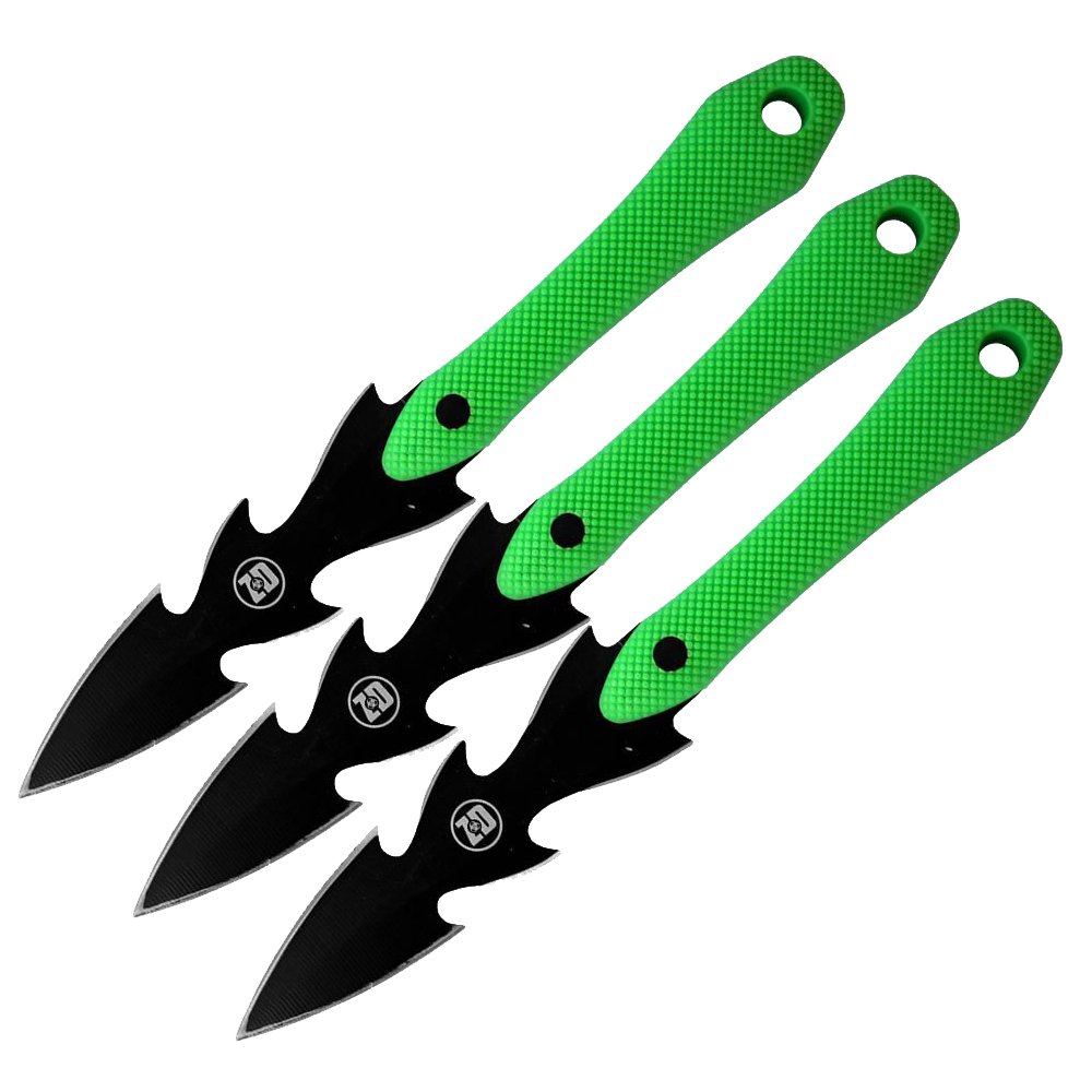G8DS Zombie Dead Wurfmesser Set – 3-teilig Inkl. Nylonscheide
