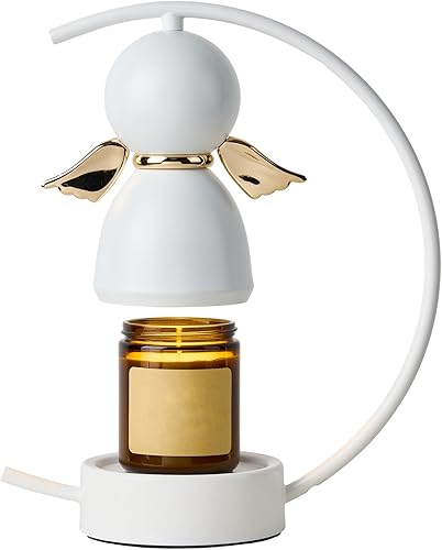 HANASS MT8706 - Lámpara calentadora de velas eléctrica con temporizador, calentador de velas regulable para velas perfumadas, lámparas de velas de