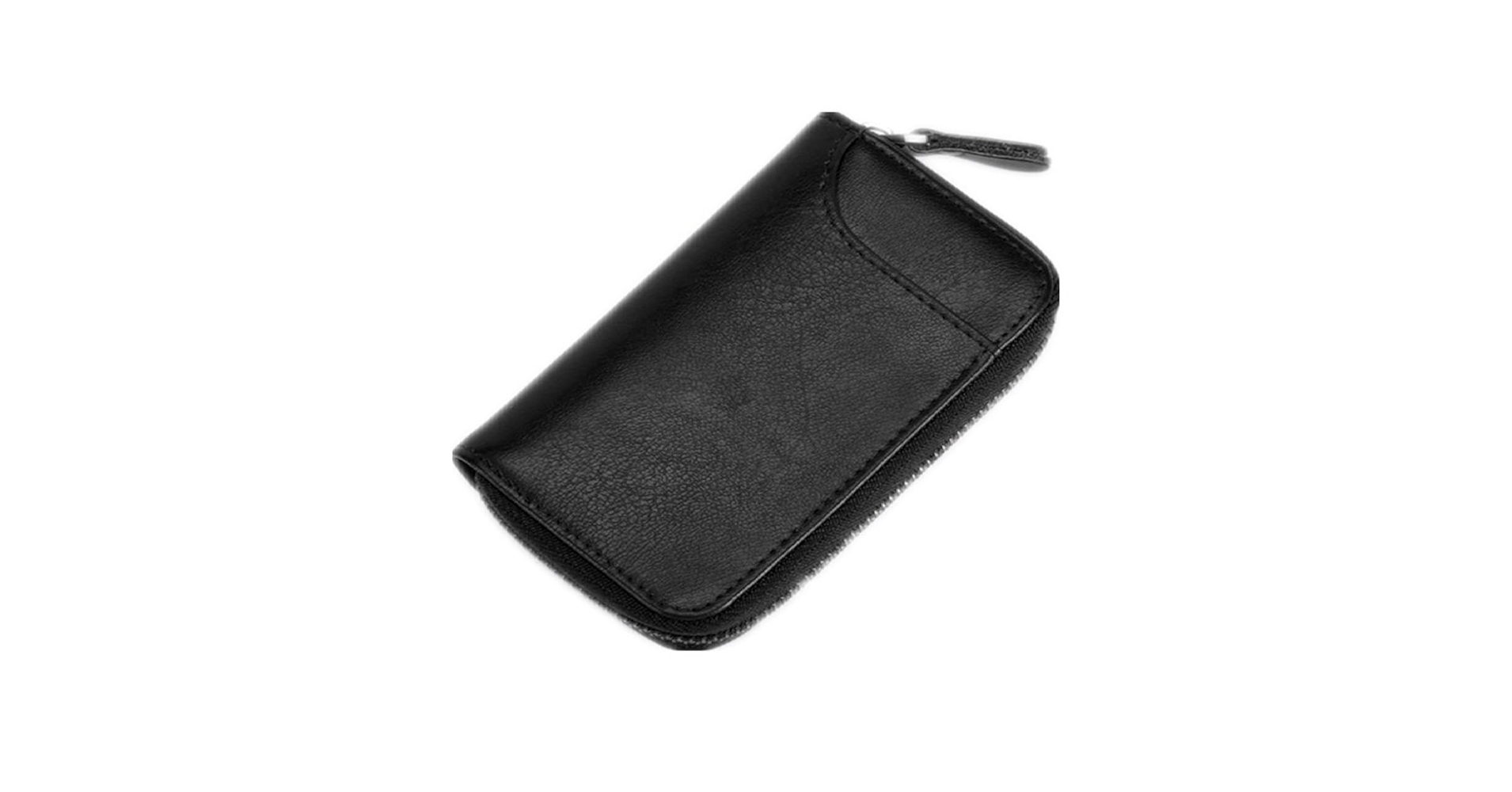 Amazon.com: BAKUN Large Zipper Leather Car Key Case, Key