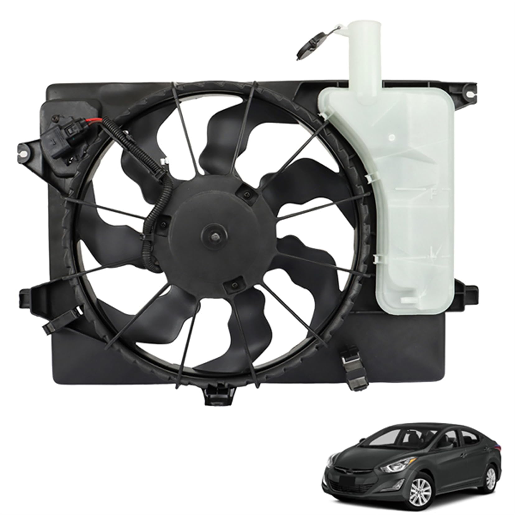 Amazon.com: SEBLAFF 621-528 25380-3X100 Black Radiator Cooling Fan