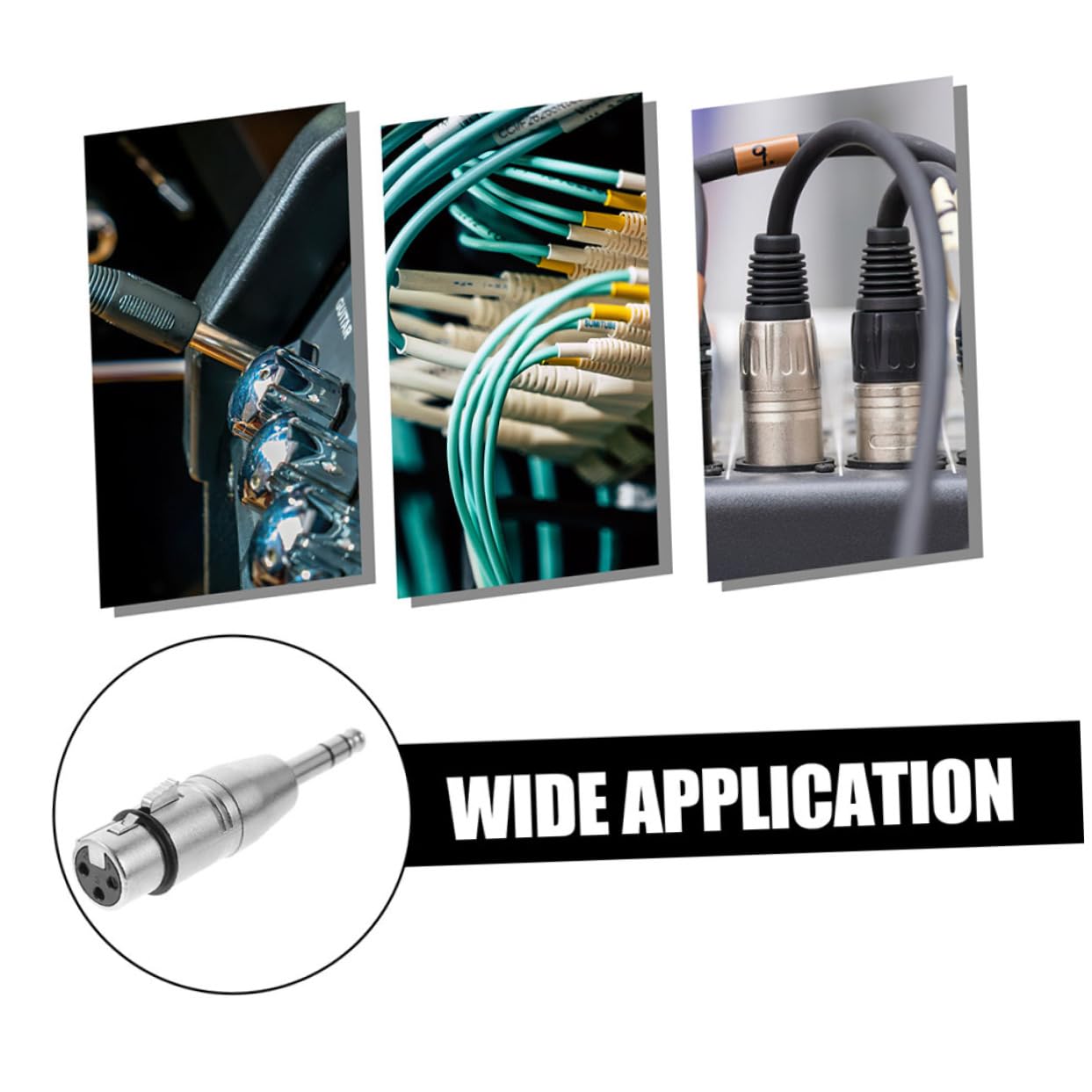 Artibetter 15 Pz adattatore audio adattatore per cuffie stereo versatile sbilanciato maschio da 6,35 mm XLR Lega di zinco