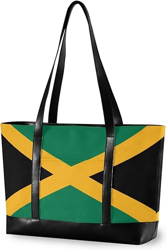 Flag Jamaica simple laptop bag for women with zipper for school with diaper maletin ejecutivo para mujer