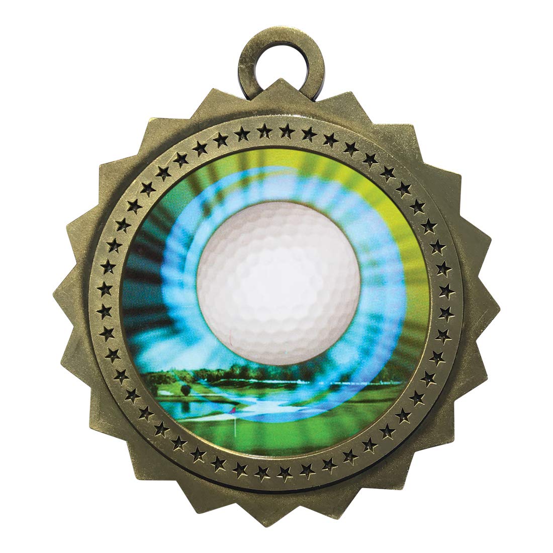 Golf Gold Large 3 Inch Engraved Medals Trophy Award Personalized Free D03-MY425 5PK