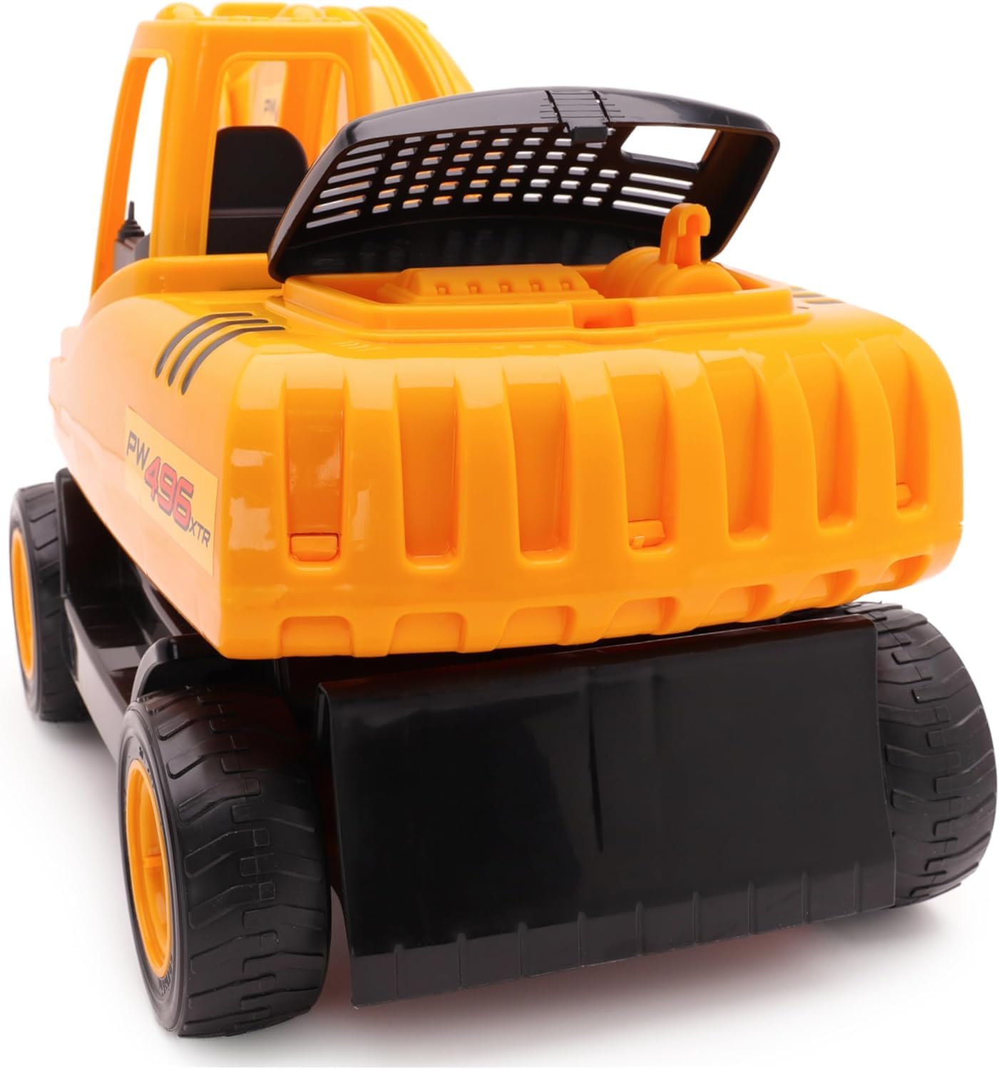 Toyland® 60 cm (24") - Excavadora Gigante de Juguete con calcomanías Adhesivas - Brazo móvil y balde - Juguetes de construcción