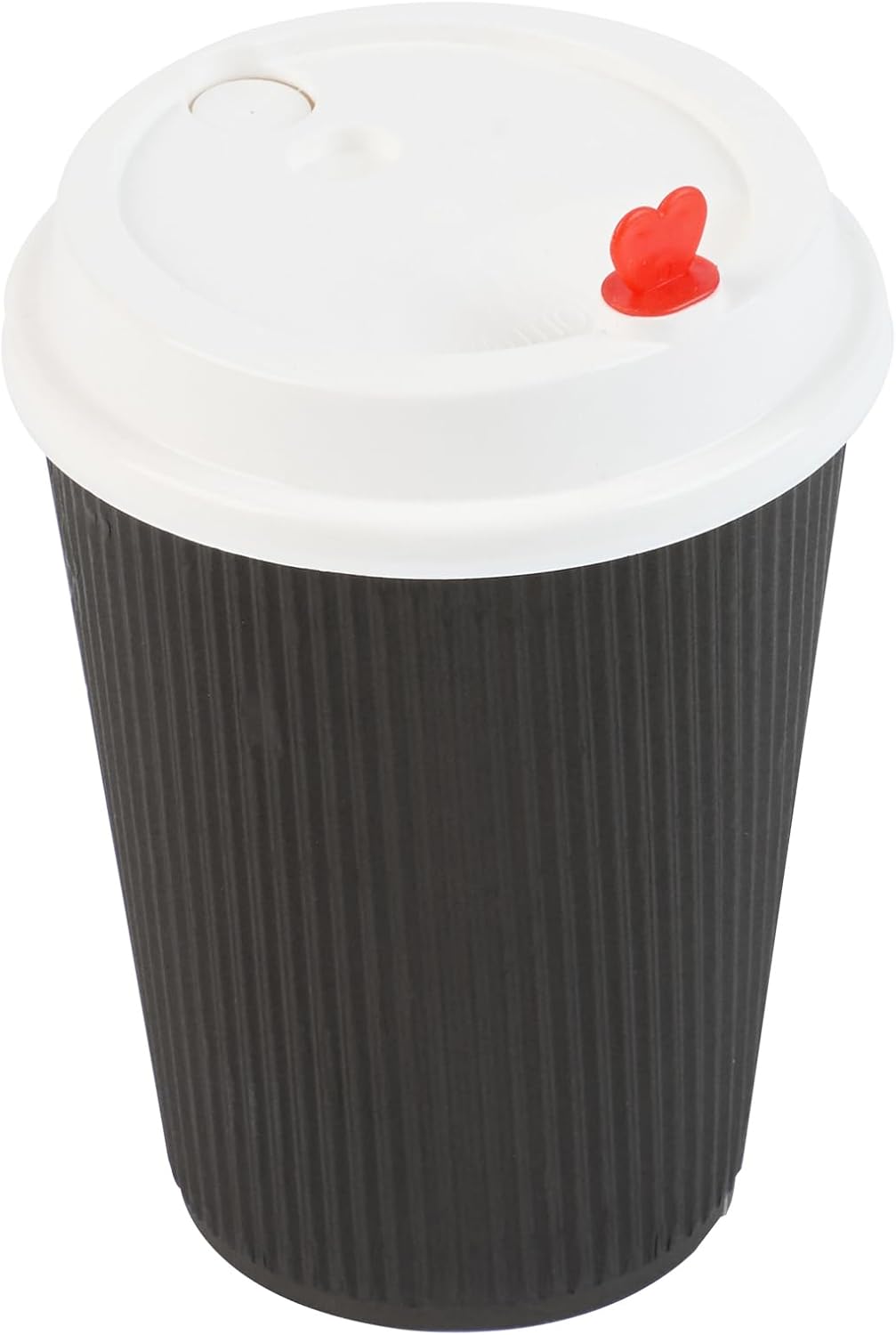 Restaurantware Coffee Cup Lids Only For 8, 12, 16 and 20 oz Cups 500 Pack Of Disposable White Hot Cup Lids Leakproof Plastic Drink Covers Elevated Spout Air Flow Vent For Latte Espresso Beverages