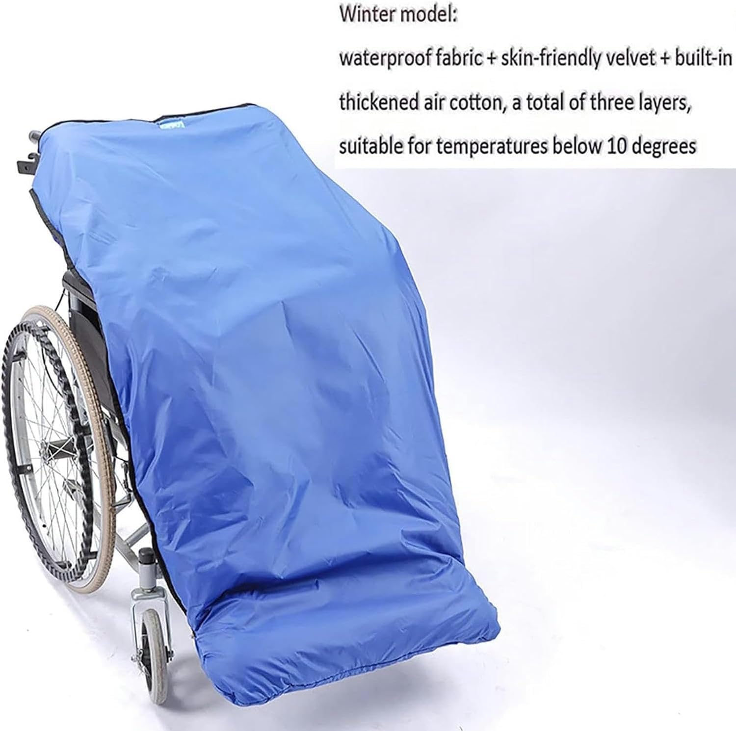 Manta para Silla de Ruedas para Mayor Calidez y Comodidad Manta acogedora para Silla de Ruedas Manta para piernas Manta con Cremallera para Regazo Manta para Personas Mayores Manta