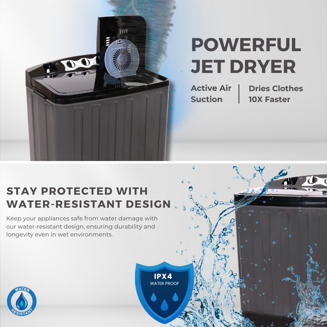 61iEh04d8LL SL1080 Ionstar 7 Kg Semi Automatic Washing Machine - 5 Star Rated - 2025 - Top Load - Jet Pulsator - Magic Filter - Special Air Dryer - Buzzer - Wheels - Dual Tone - Powerful Copper Motor - 1500 RPM - MSDeals