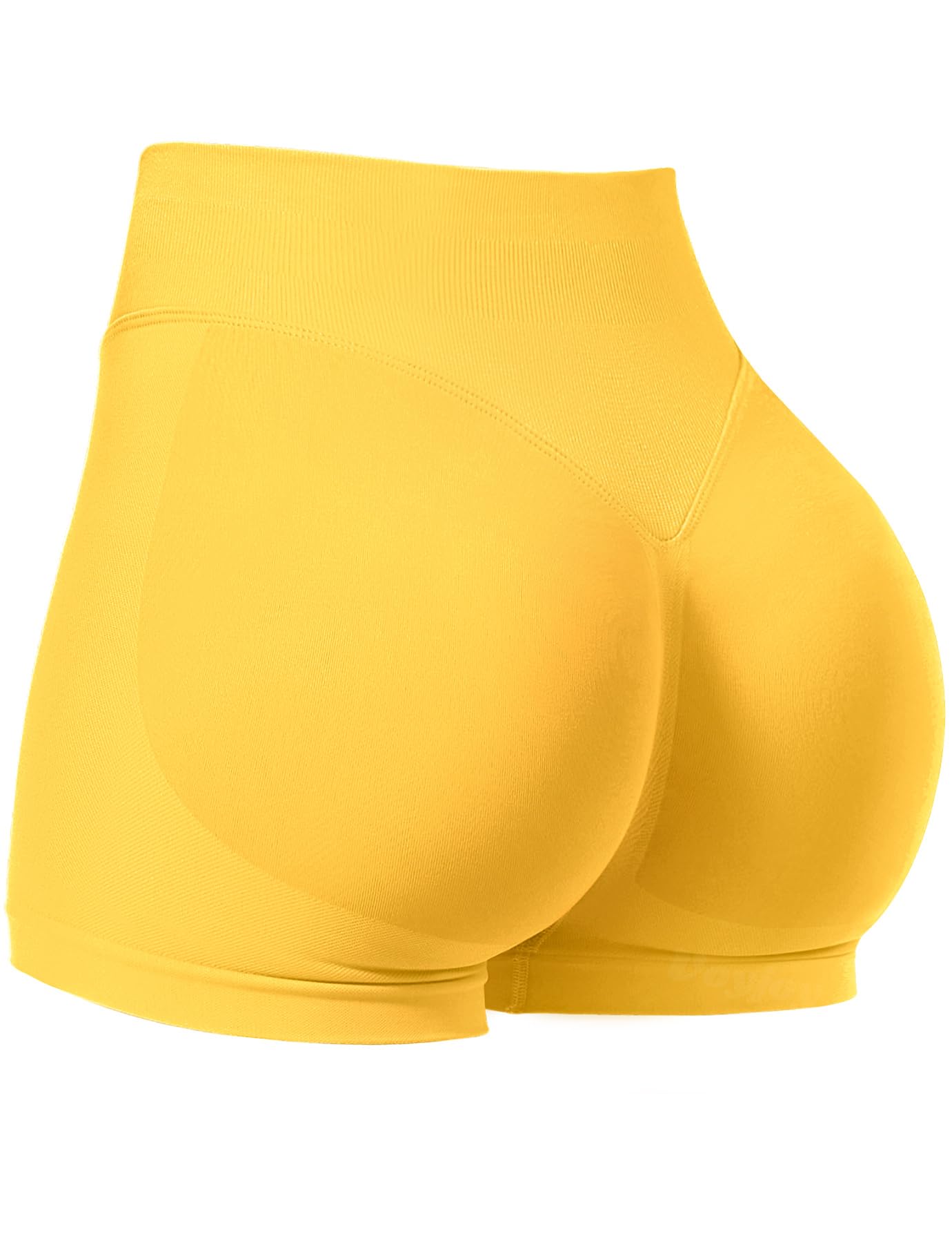 VOYJOY Women Workout Impact Shorts 2.5"/ 3.6"/ 4.5"/ 6" Scrunch Butt Booty | Tummy Control, High Waisted, Bike Short, Gentle Compression, for Women