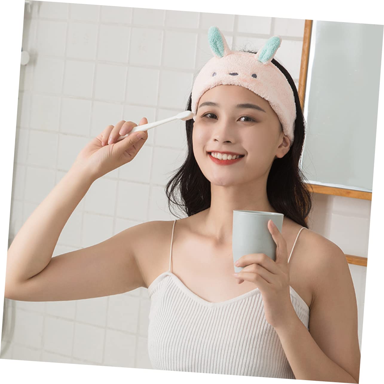 FRCOLOR 6piezas De Maquillaje y Lavado Facial De Absorbentes y Elásticas Para Cuidado y Ejercicio Diseño
