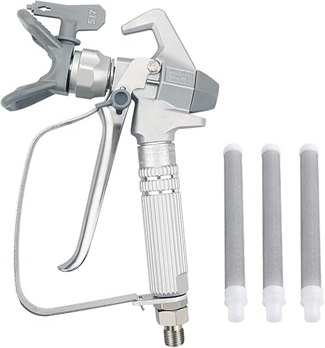 Pistola pulverizadora de pintura sin aire de alta presión 3600 PSI 517 punta de boquilla para pulverizador con 3 piezas de filtro JW-G3