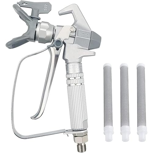 Airless Paint Spray Gun Sprayer High Pressure 3600 PSI 517 Nozzle Tip for Sprayer with 3 Pcs Filter JW-G3