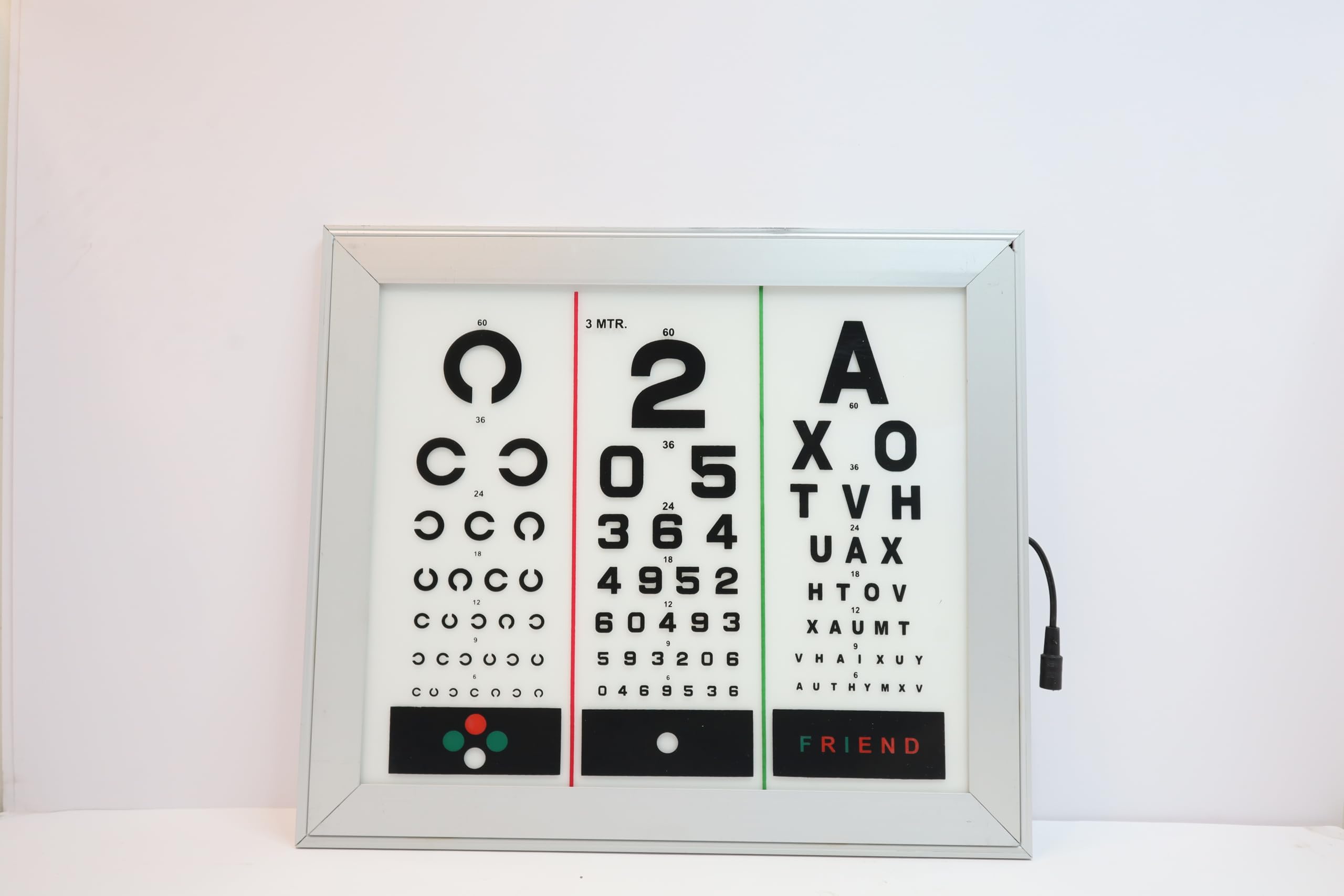 Vision Chart 3-Section by Matronix for Optometrist - Accurate Eye Examination Tool (B0CJV63NFQ) Amazon Price History, Amazon Price Tracker