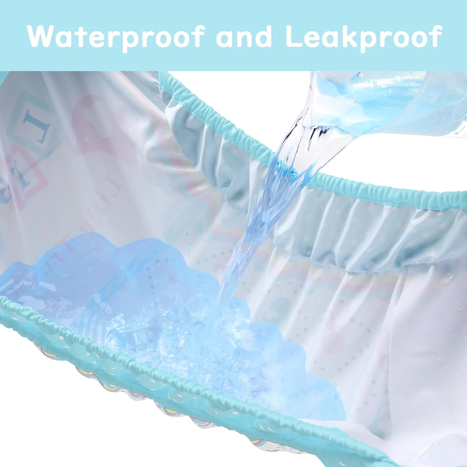 Littleforbig Washable Adjustable Reusable Waterproof Cloth Adult Diaper Wrap Cover One Size - Little Trunks - Image 3