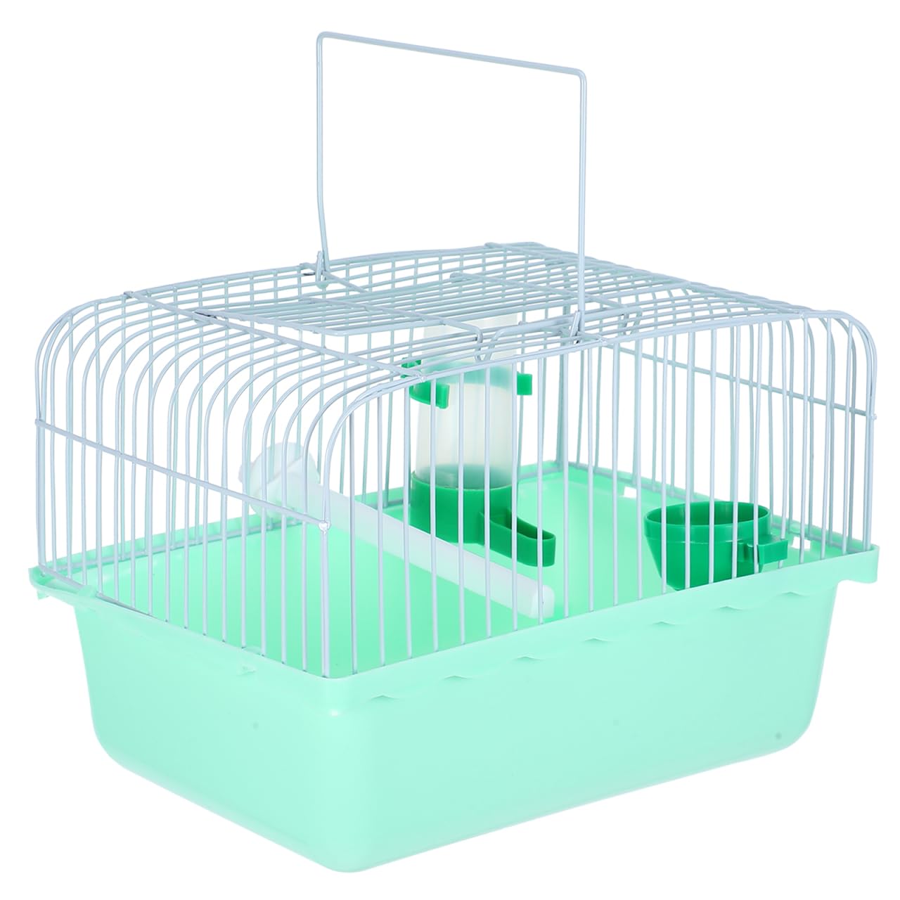VANZACK Portable Birdcage Parrot Cage Parakeet Parakeet Travel Bird Carrier Bird Accessories Bird Carrier Travel Small Bird Cockatiel Abs Light Green