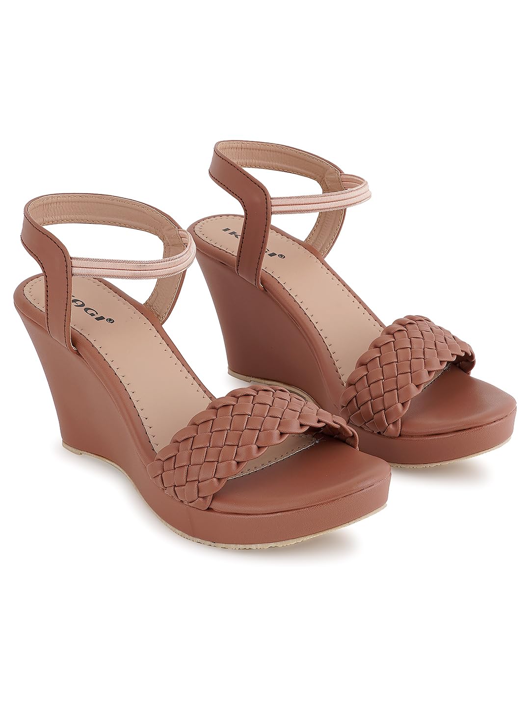 IKAGI Women Wedge Heel Sandal (Tan, 8) (B0CVNBWP5S) Amazon Price History, Amazon Price Tracker