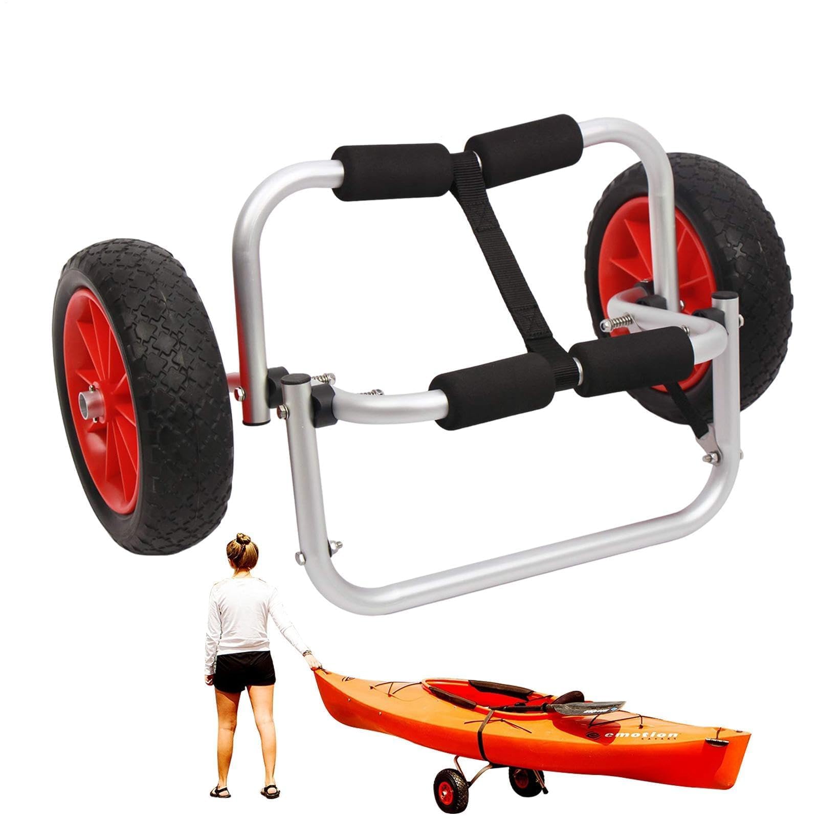 Carrier, carrito de kayak, canoa, carrito portátil, para transportar barcos y embarcaciones