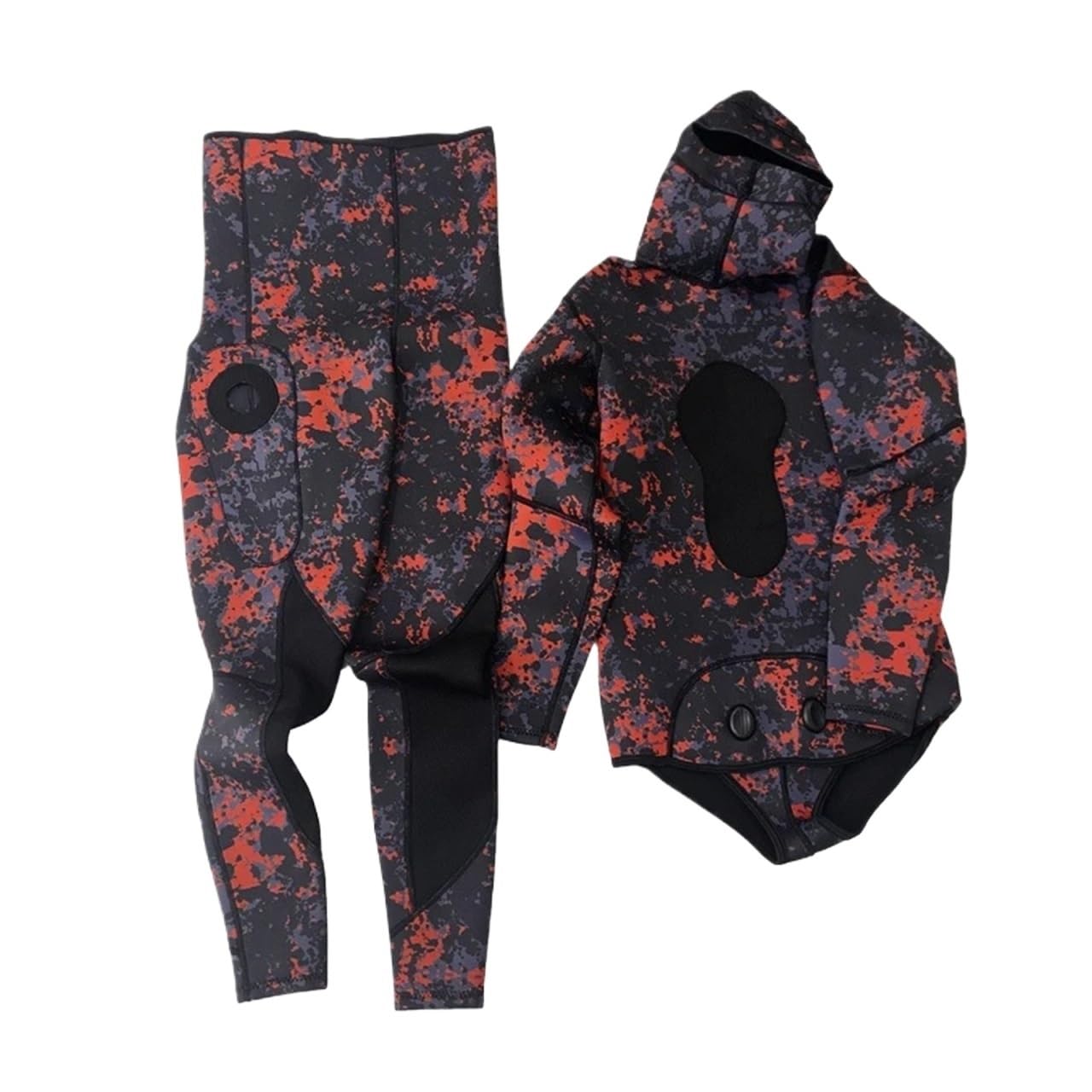 Traje de Buceo Traje de Neopreno Camuflaje 3,0 mm, Juego 2 Piezas for Buceo, Pesca, submarina