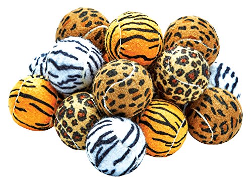 Unique Sports Dog Fetch Balls Animal Prints 18 Pack, Assorted, One Size #TOP1