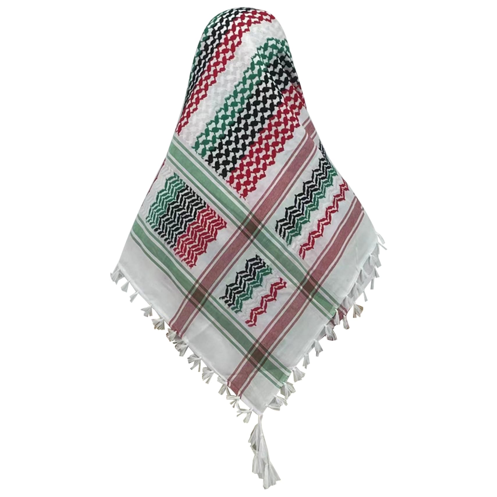 Keffiyeh écharpe palestinienne grand format contre le vent
