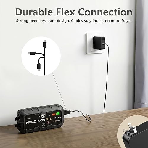 Miniatura 4 de Cargador USB C de 65 W compatible con Noco Boost X GBX45 GBX55 GBX75 GBX155, Air AX65 y Max GB250 GB251 GB500, fuente de alimentación de arranque de