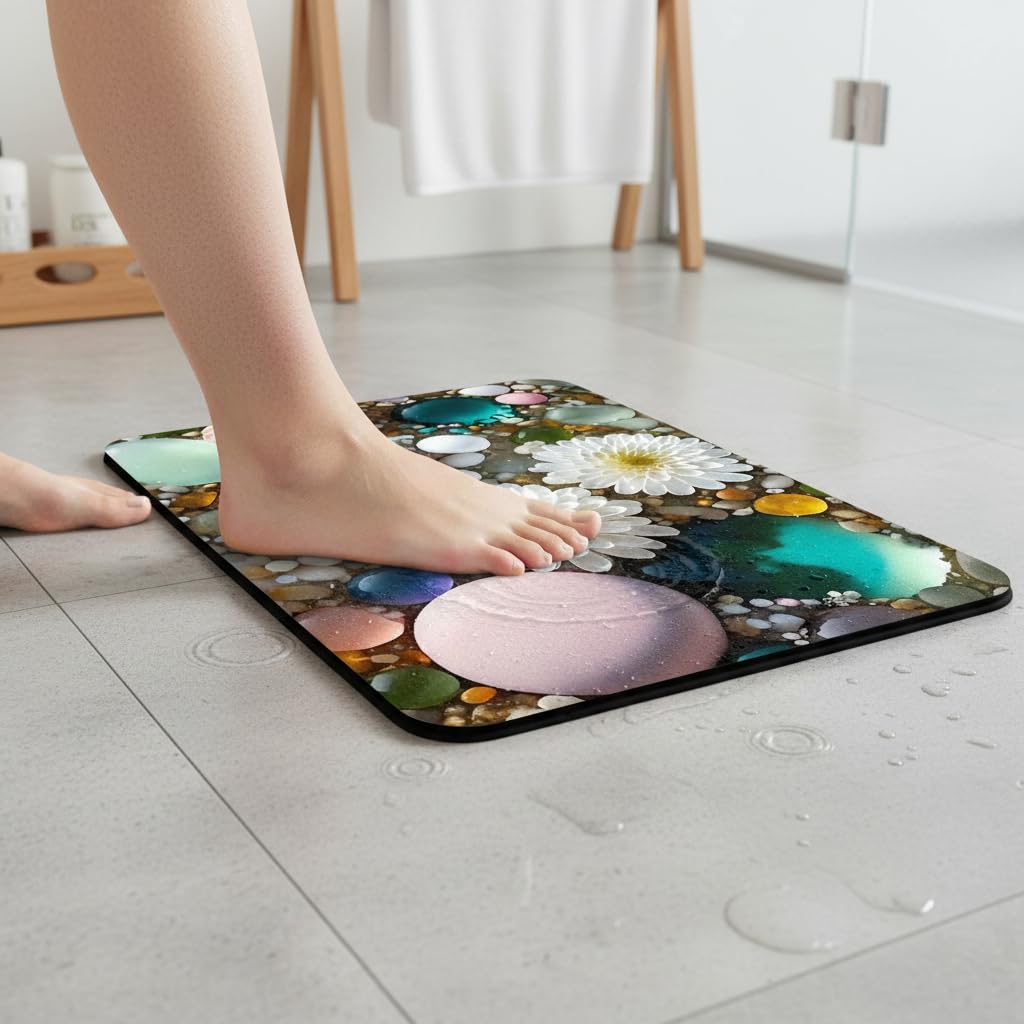 Tapis Bain Terre Diatomée Lavable, Color to 3, 60x90cm