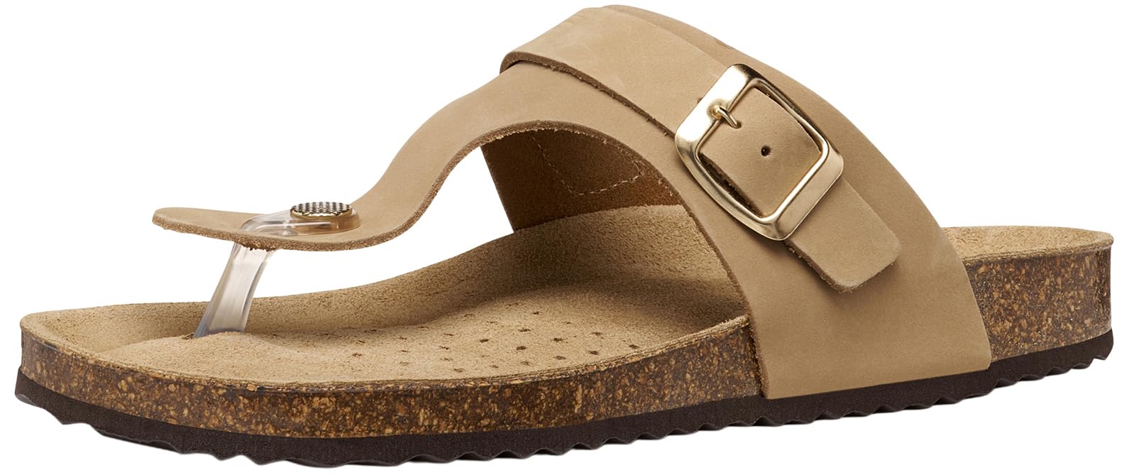 Geox Women's D BRIONIA K Flat Sandal, LT Taupe, 41 EU
