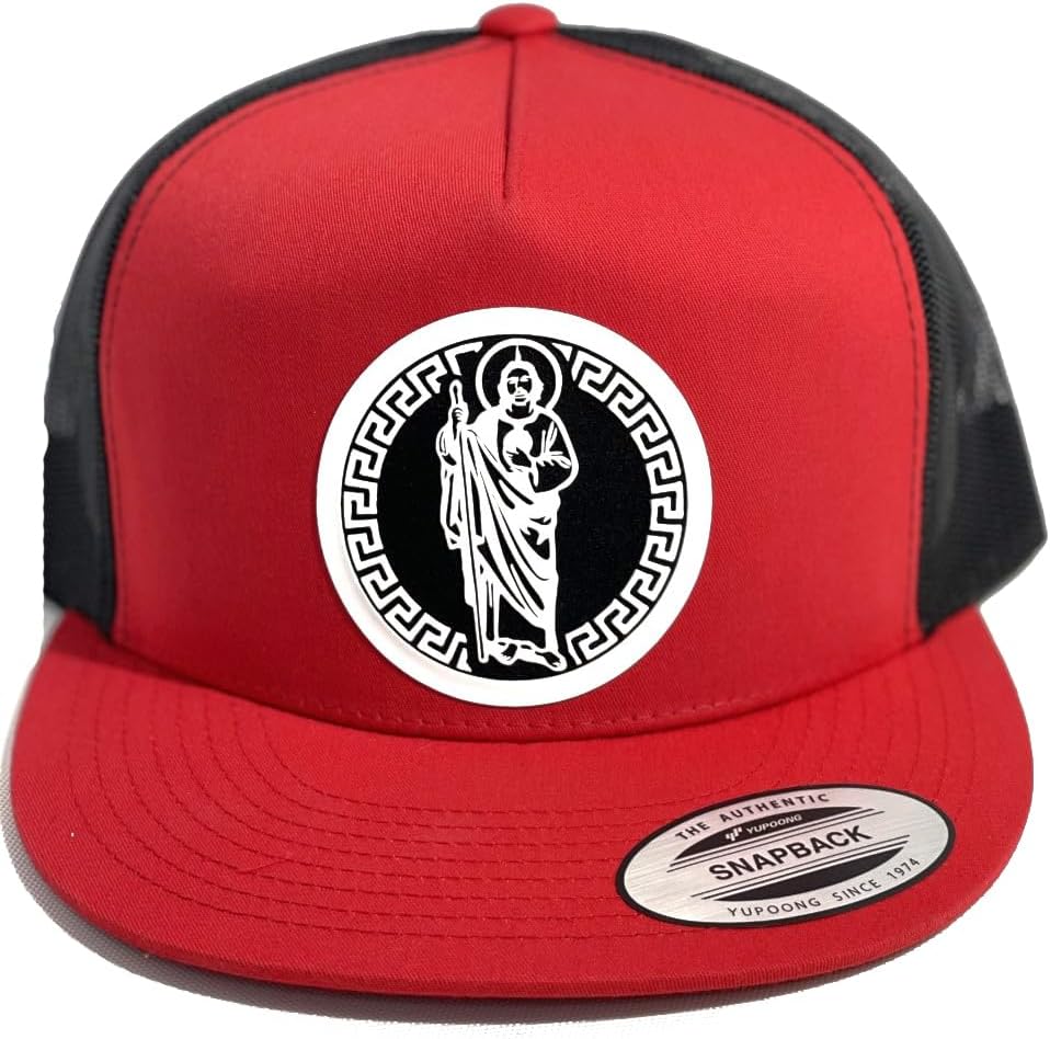 San Juditas Judas Gorras Mesh Back Trucker El Snapback, Negro -