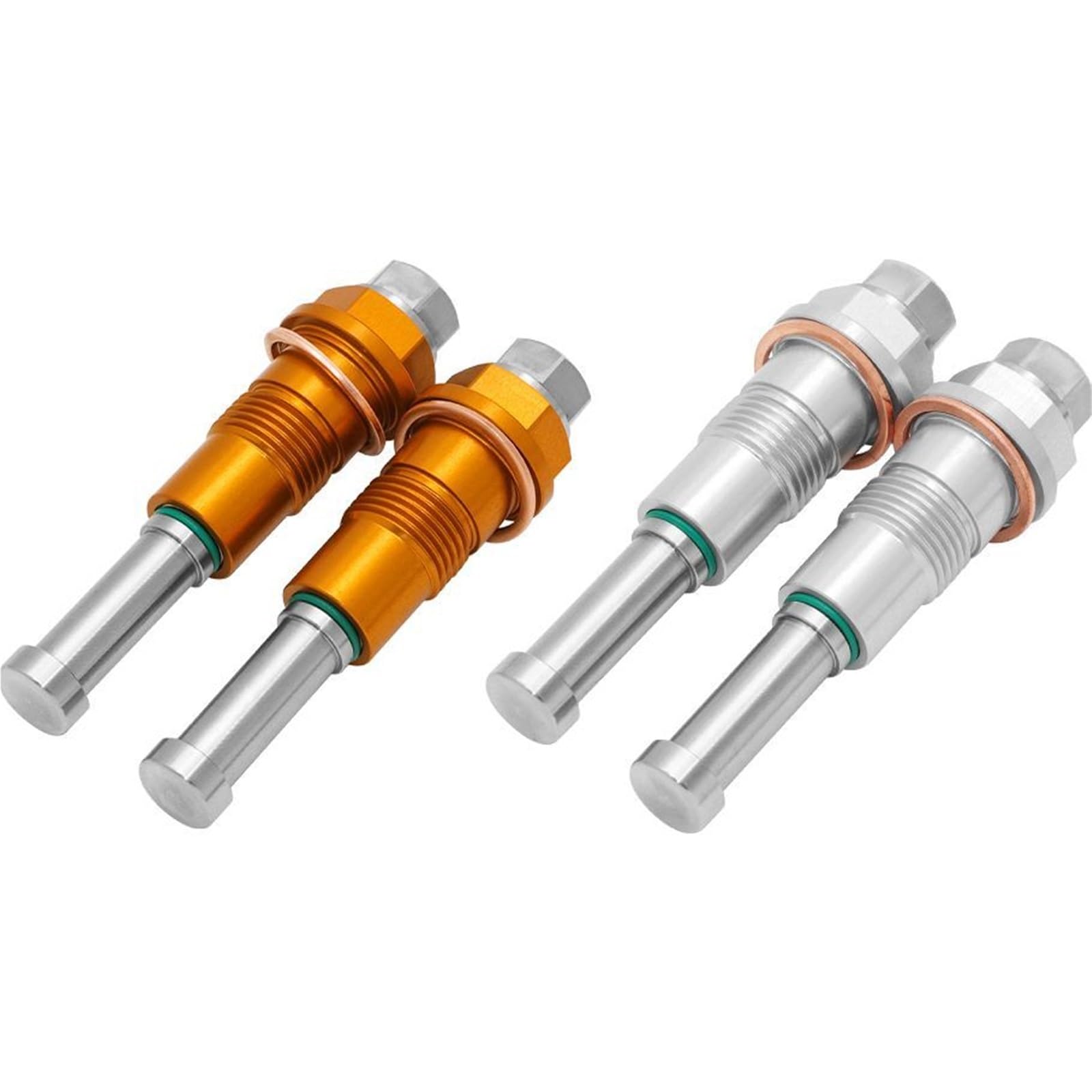 Galet de chaîne tendeur tendeur Tendeur de chaîne de came de synchronisation manuel, réglage manuel, billette CNC, Convient pour Bmw R1200GS / GS Adventure R1200R RT 2012 – 2018(1 Pair Dark Gold)
