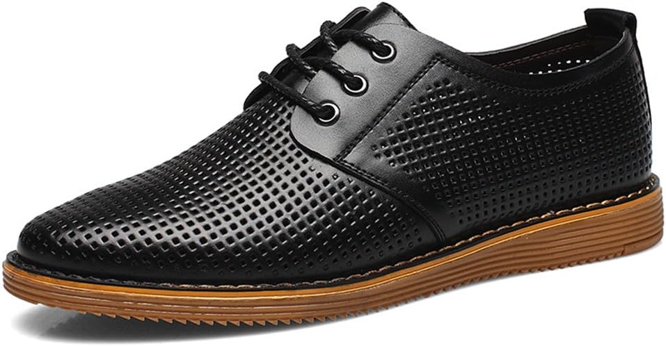 Men's Hollow Out Slip On Casual Shoes Formal Oxfords Black 5.5 D(M) US
