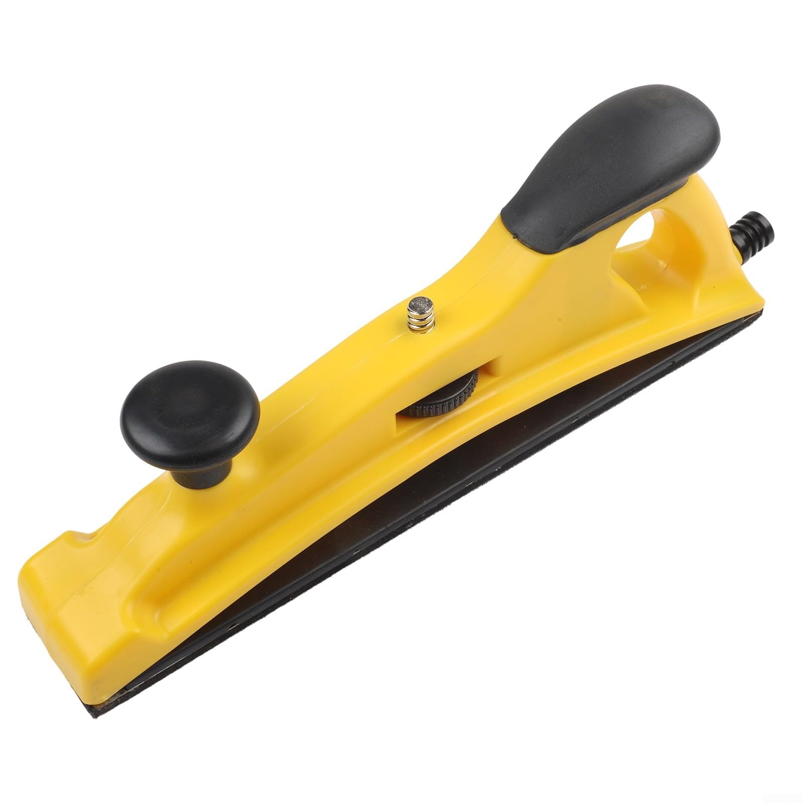 Blocco abrasivo portatile regolabile con impugnatura ergonomica antiscivolo, regolazione dell'angolo di spinta e manopola, porta di aspirazione della polvere rimovibile, in plastica per il ripristino