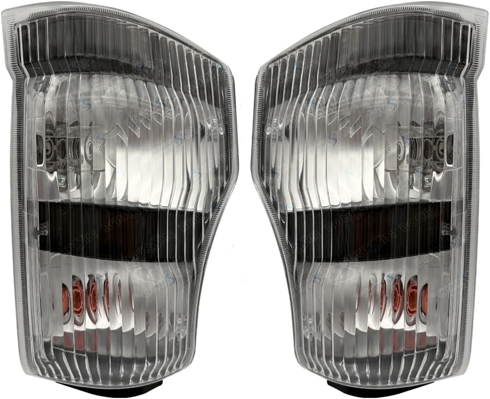 Boursin Front Comb Corner Lamp Side Turn Signal Light Compatible with ISUZU NPR NQR NRR 5.2L 6.0L 2005 2006 2007 LH+RH