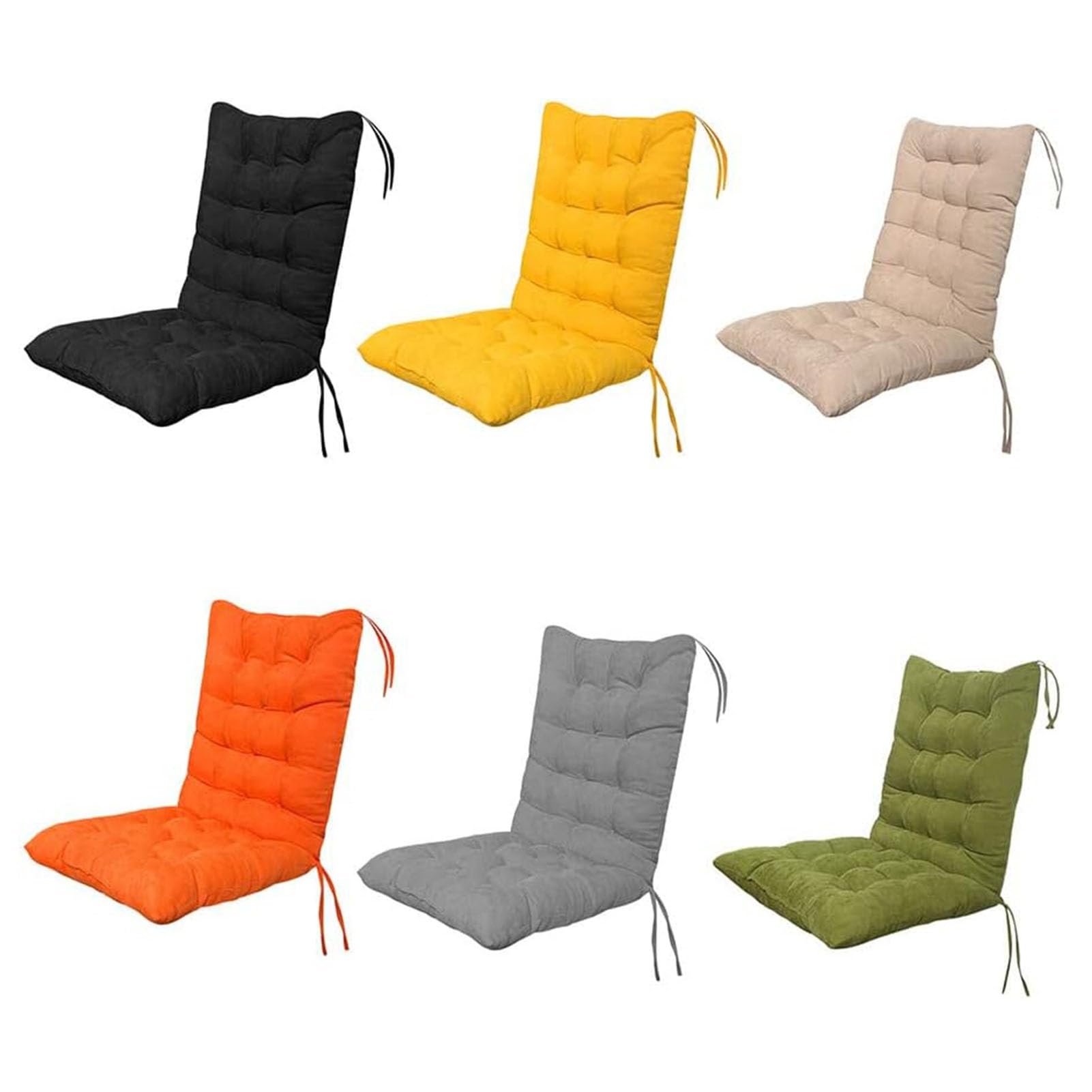 Cojines para Sillas 45x100cm con Resp - Suave Cojín para Salón y Terraza (Amarillo)