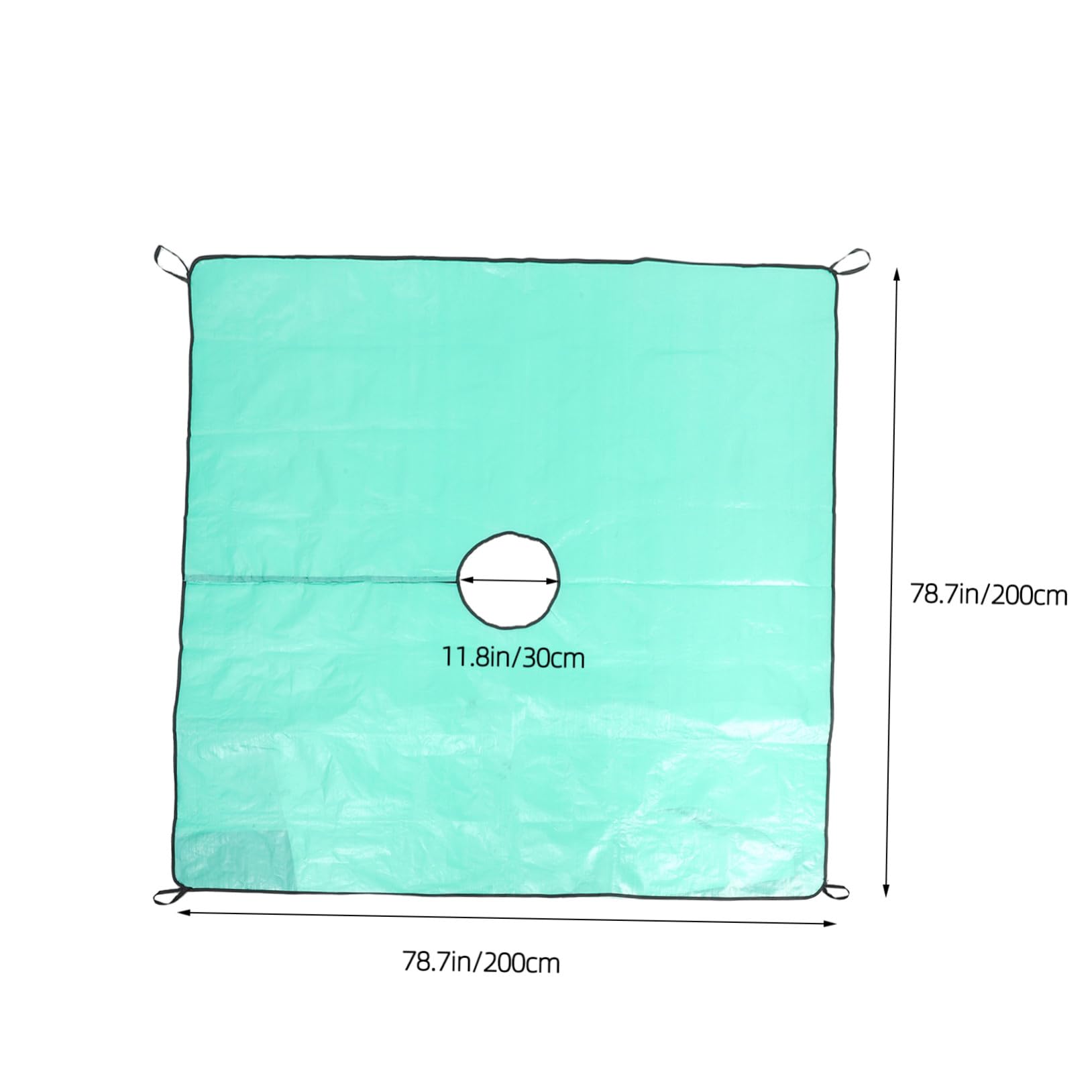 Gatuida Bâche Imperméable avec Trou Central de 30cm Résistante aux Perforations en Pp Facile à Utiliser pour Élagage des Arbres pour Jardin et Ramassage des Feuilles
