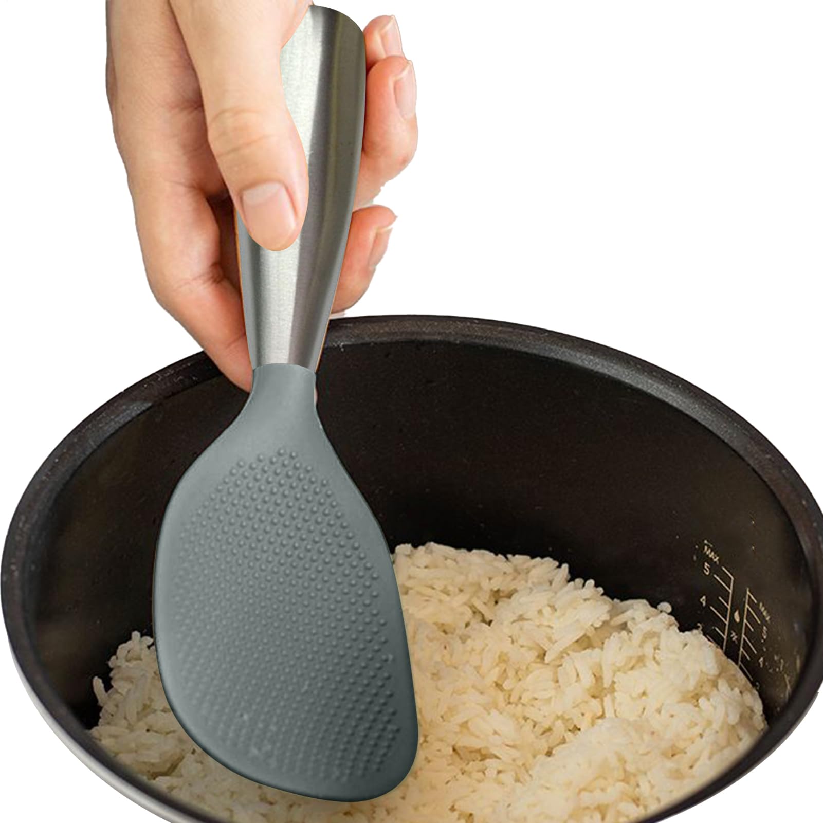 Spatule à riz antidérapante pour purée de pommes de terre et soupe