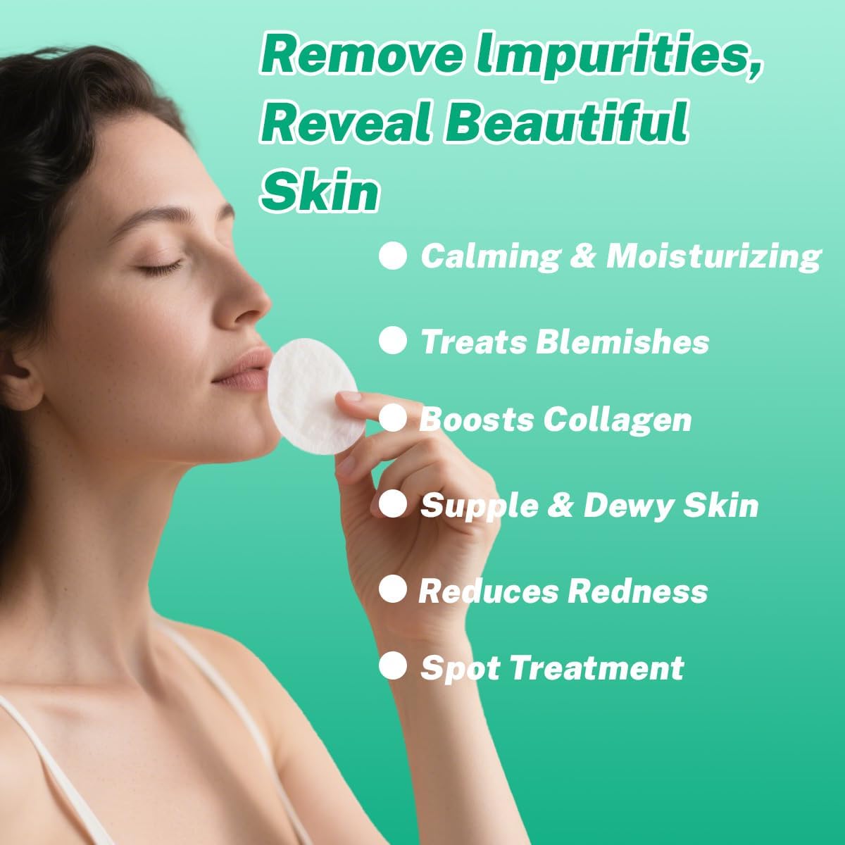 Snail Mucin Toning Polish Pads for Dark Spots & Wrinkles, Korean Skincare with Peptides & Centella and Niacinamide Skin Treatment, 100 Count - Image 4