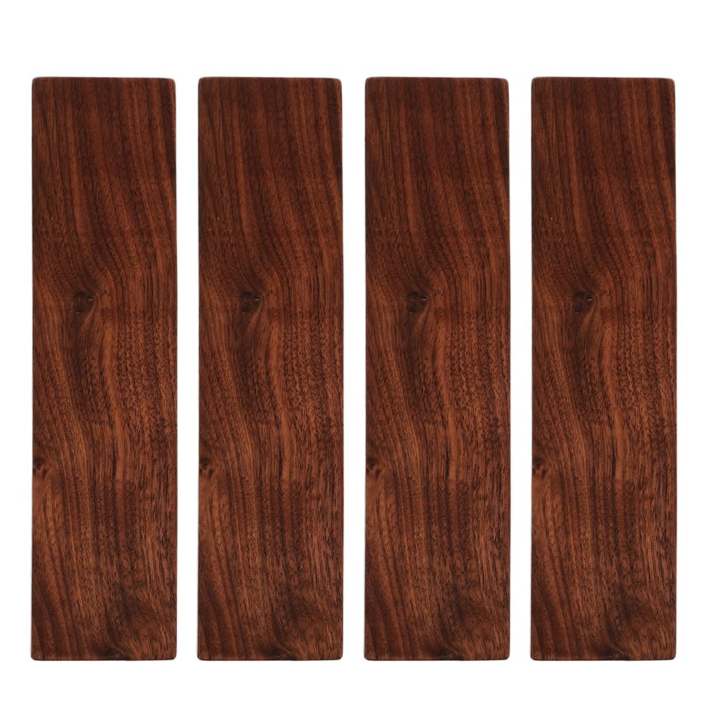 4 planches de bois massif POPETPOP noyer naturel 7.8 X 1.9 X 0.4 pouces